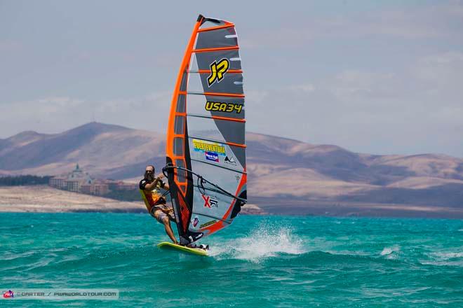 Micah heads in - 2014 PWA Fuerteventura Grand Slam ©  Carter/pwaworldtour.com http://www.pwaworldtour.com/